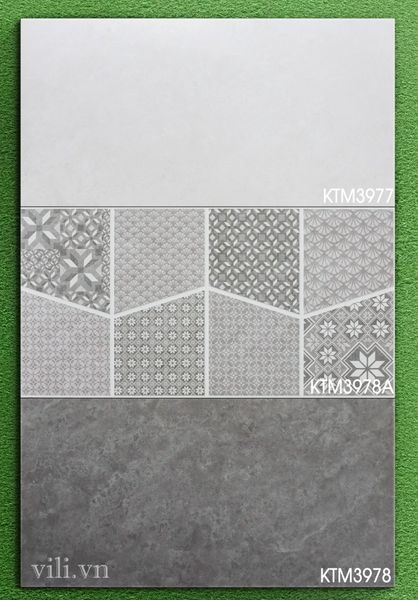 Gạch ốp tường 30X60 Viglacera KTM3977 - KTM3978A - KTM3978 men mờ