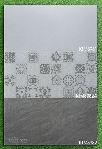 Gạch ốp tường 30X60 Viglacera KTM3981 - KTM3982A - KTM3982 men mờ