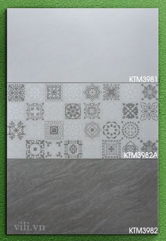 Gạch ốp tường 30X60 Viglacera KTM3981 - KTM3982A - KTM3982 men mờ