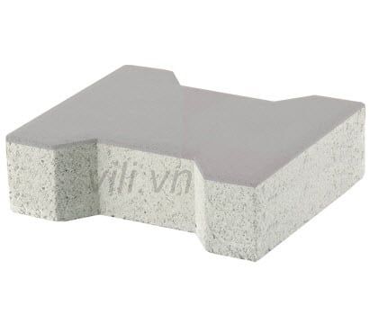 Gạch Vỉa Hè Terrazzo Chử I Xám