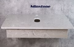 Bàn đá lavabo Minstone M106 50x70 vân xám