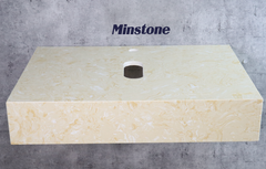 Bàn đá lavabo Minstone M202 50x70 Vàng vân