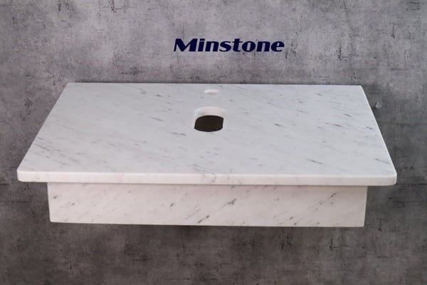 Bàn đá lavabo Minstone MM101 50x70 Marble cao cấp