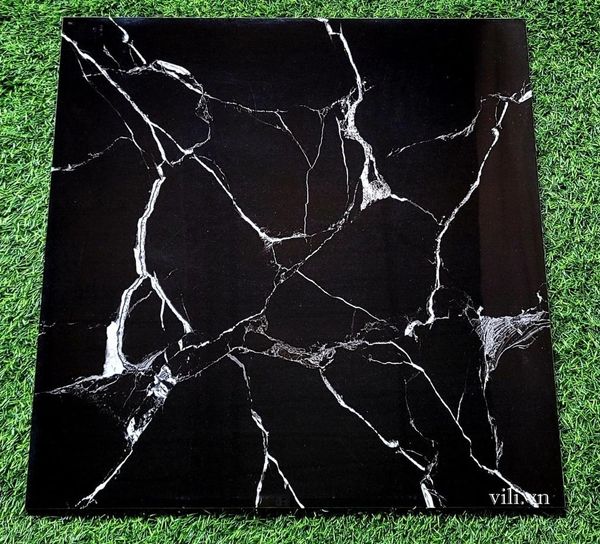 Gạch lát nền 60x60 CMC PTK68006 đá bóng đen tia chóp