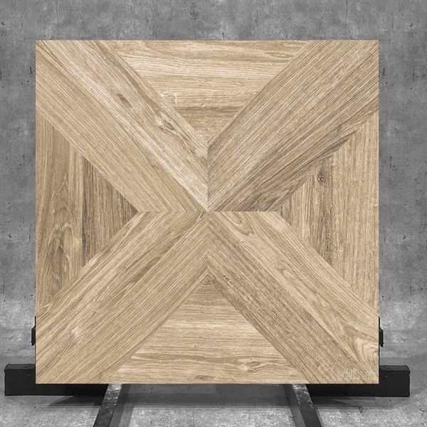 Gạch lát nền India 60x60 TEAK BONE đá mờ vân gỗ