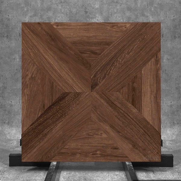 Gạch lát nền India 60x60 TEAK COCO đá mờ vân gỗ