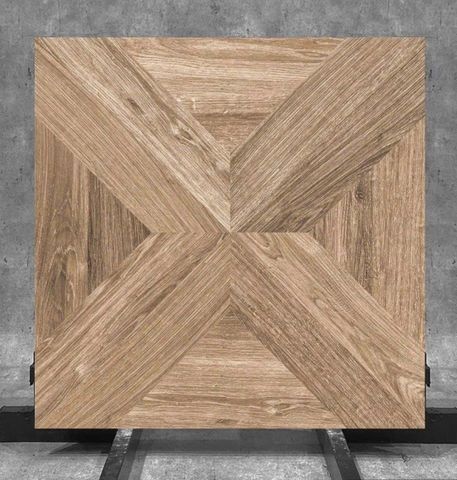 Gạch lát nền India 60x60 TEAK BURN đá mờ vân gỗ