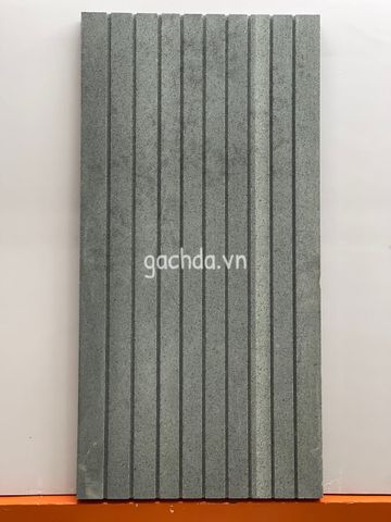 Đá lát sân Đen lông chuột thô 30x60x1.8cm kẻ sọc