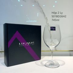 BỘ 2 LY PHA LÊ BANGKOK BORDEAUX UỐNG RƯỢU VANG ĐỎ (745ML)