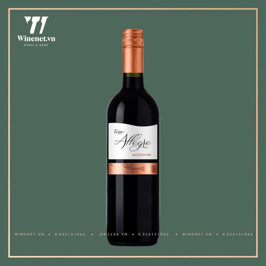 CIELO E TERRA TERRE ALLEGRE SANGIOVESE – Winenet.vn - Phân phối rượu vang  chính hãng uy tín