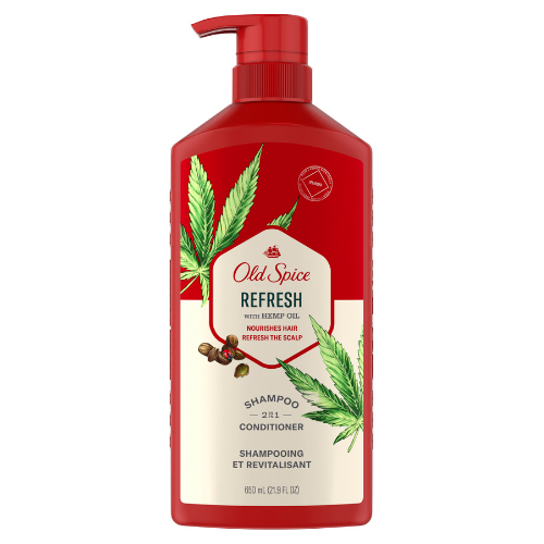 Dầu Gội Đầu Old Spice Refresh 2 in 1 with Hemp Seed Oil 650ML 