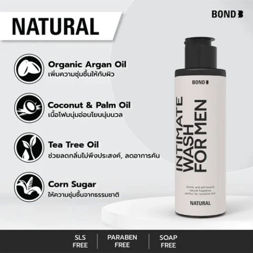  Gel Vệ Sinh Bond Intimate Wash For Men Natural 130ML 