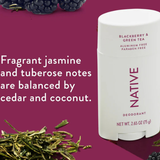  Lăn Khử Mùi Native Blackberry & Green Tea 75Gr (Sáp Trắng) 