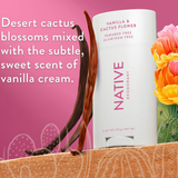  Lăn Khử Mùi Native Vanilla & Cactus Flower 75Gr (Sáp Trắng) 