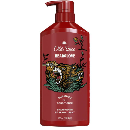  Dầu Gội Đầu 2 In 1 Old Spice Bearglove 650ML (Dầu Gội Xả) 