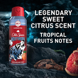  Xịt Khử Mùi Old Spice Wolfthorn Aluminum Free Body Spray Fresh Scent Of Mandarin Orange & Tropical Fruit 144Gr 