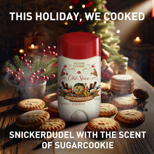  Lăn Khử Mùi Old Spice Holiday Limited Edition Snickerdudel Sugar Cookie Scent 73Gr (Sáp Trắng) 