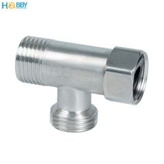 Tê cầu chia nước cho vòi vệ sinh inox 304 ren 21 Hobby home decor DNV3