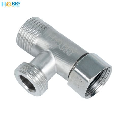 Tê cầu chia nước cho vòi vệ sinh inox 304 ren 21 Hobby home decor DNV3
