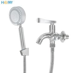 Combo củ sen tay sen tắm lạnh 5 chế độ inox 304 Hobby home decor CST2