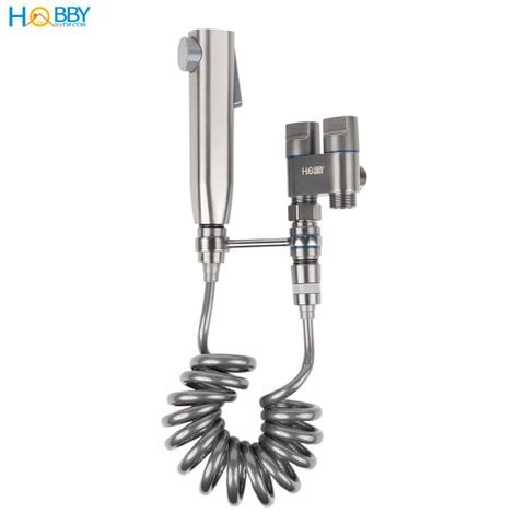 Bộ vòi xịt rửa toilet có van đa năng dây lò xo Hobby home decor VSR9
