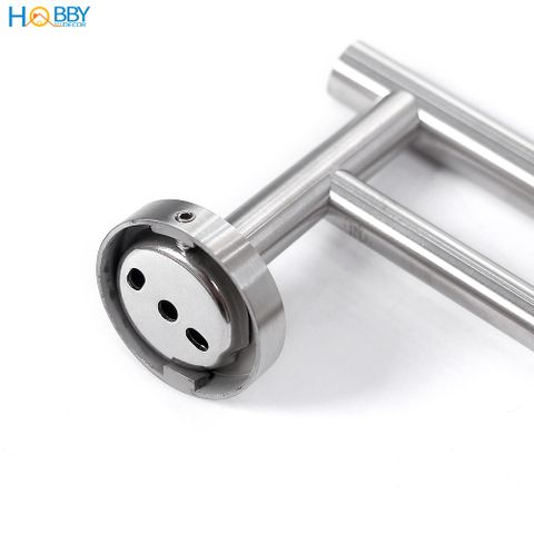 Giá treo khăn tắm quần áo có 2 thanh inox 304 Hobby Home Decor 2TT60
