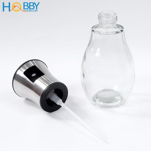 Bình phun xịt dầu ăn thủy tinh nắp bọc inox 304 Hobby Home Decor BD200