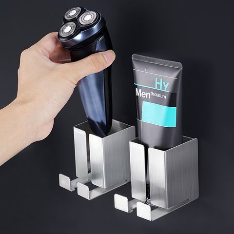 Kệ đựng bàn chải điện máy cạo râu dán tường Inox 304 Hobby Home Decor MCR2
