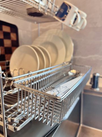 Kệ chén đa năng 2 tầng gác chậu inox 304 Hobby home decor KC5