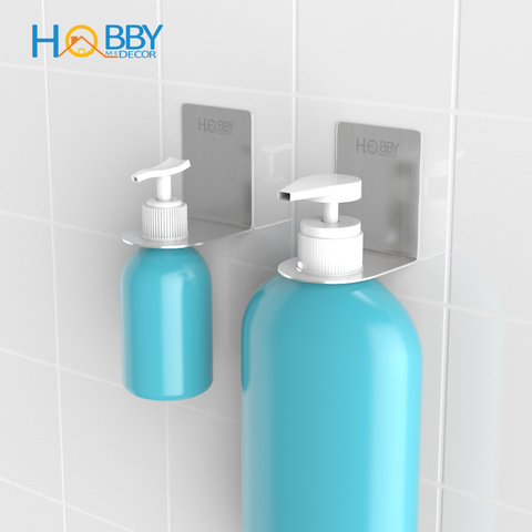 Bộ 2 móc treo cổ chai dầu gội, nước rửa tay HOBBY Home Decor MTDG