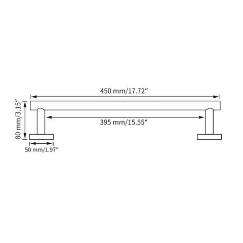Thanh treo đồ quần áo inox 304  mẫu khoan Hobby home decor GT