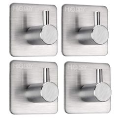 Combo 4 móc treo đồ dán tường inox 304 HOBBY Home Decor TV160-4