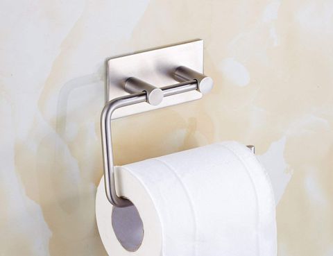 Giá treo cuộn giấy vệ sinh inox 304 dán tường Hobby home decor G1 có keo dán