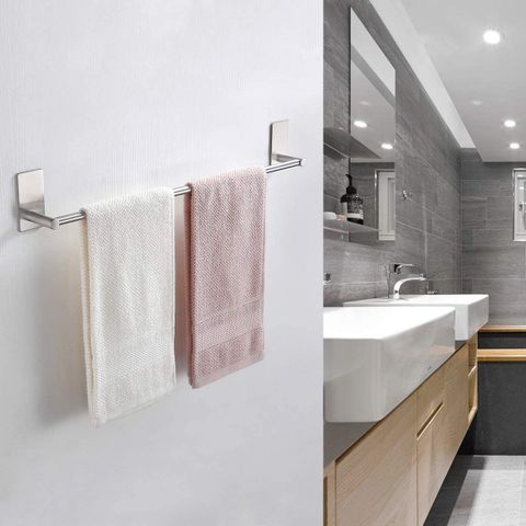 Thanh treo dụng cụ nhà bếp dán tường HOBBY TTCN5S có 5 móc treo chữ S và keo dán