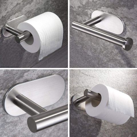 Móc treo cuộn giấy vệ sinh Inox 304 dán tường Hobby home decor G5