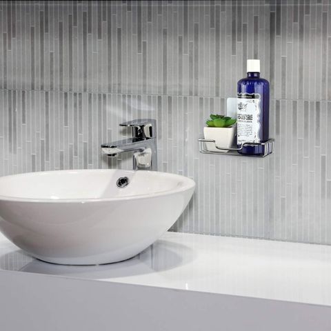 Kệ đựng xà bông dán tường gạch men có miếng dán Hobby Home Decor SBL2