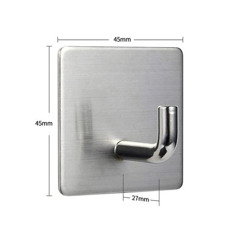 Combo 4 móc treo đồ quần áo dán tường inox 304 HOBBY Home Decor V35-4