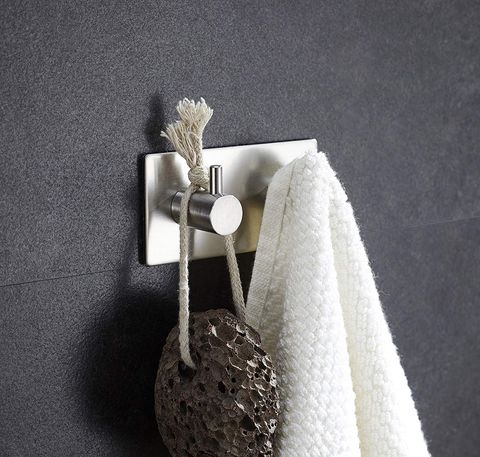 Móc treo quần áo 2 chấu dán tường inox 304 Hobby home decor 2TV160