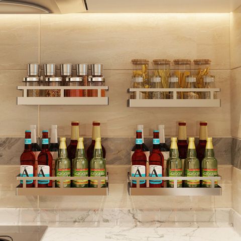 Kệ đựng gia vị inox 304 dán tường Hobby home decor KGV size tùy chọn