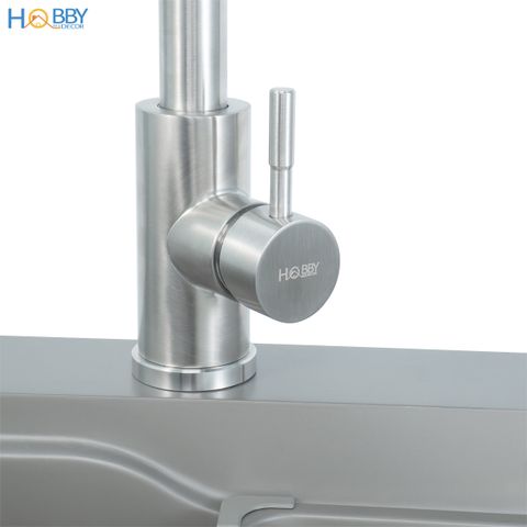 Vòi rửa chén nóng lạnh inox 304 dây rút 3 chế độ Hobby home decor VDR10