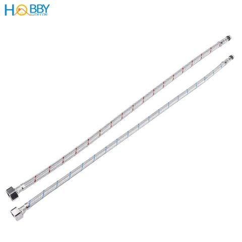 Bộ 2 dây cấp nước nóng lạnh Inox 304 HOBBY DNL chiều dài tùy chọn