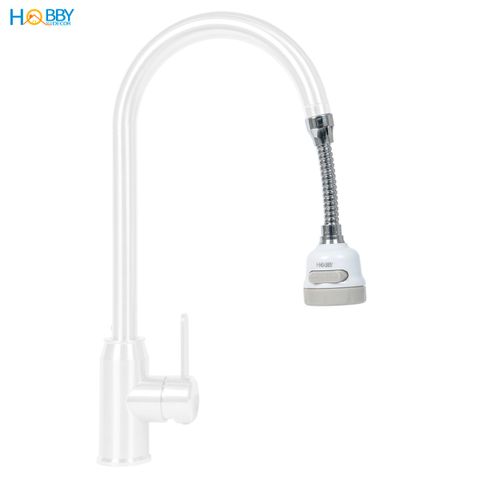 Bộ đầu nối vòi rửa bát tăng áp nối dài thân mềm 3 chế độ phun Hobby Home Decor VSTADAY kèm đầu chuyển ren