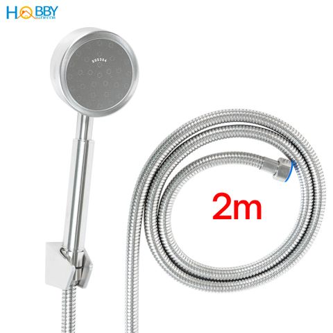 Vòi hoa sen tăng áp tay cầm có dây sen giá treo Hobby Home Decor BST2