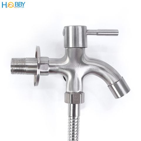 Bộ vòi sen tắm có củ sen lạnh dây sen inox 304 Hobby home decor CST1