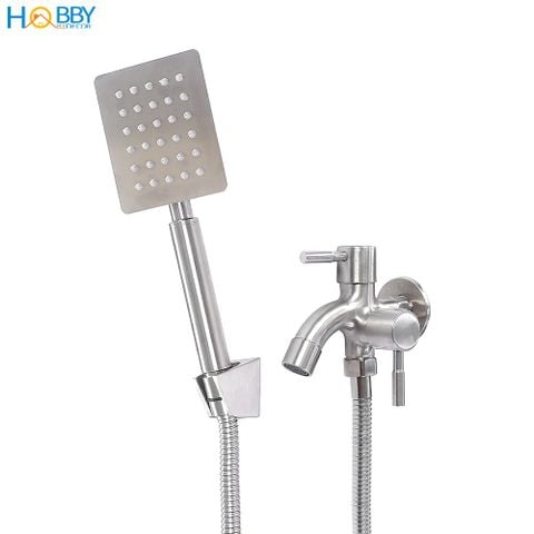 Bộ vòi sen tắm có củ sen lạnh dây sen 1.5m Hobby Home Decor CSV1 inox 304