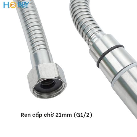 Vòi hoa sen cầm tay 5 chế độ inox 304 có dây sen Hobby Home Decor BST1