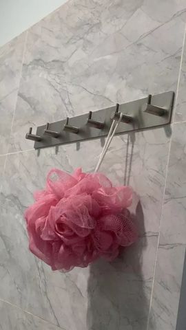 Thanh treo quần áo 6 chấu inox 304 dán tường Hobby Home Decor 6TV160