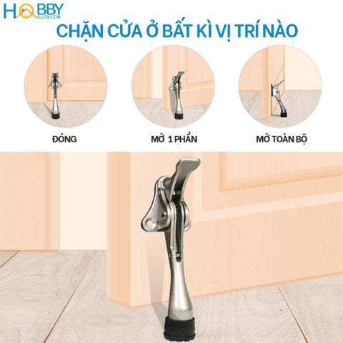Chặn cửa chân móng ngựa có lẫy gạt chống va đập Hobby Home Decor CMG1