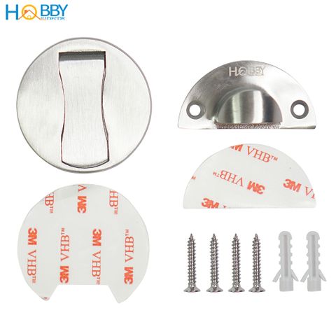 Chặn cửa đế dẹp nam châm hít chặn inox 304 Hobby home decor CC2