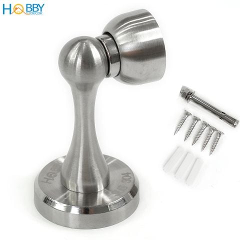 Bộ chặn cửa nam châm chống va đập Hobby Home Decor CC8 inox 304 mẫu khoan